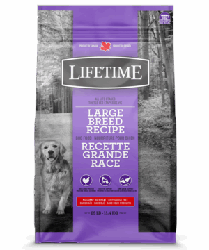 LIFETIME 11.4KG DOG LARGE BREED CHICKEN & OATMEAL