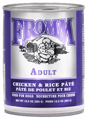 FROMM CLASSIC 12.5OZ CAN DOG CHICKEN & RICE PATE