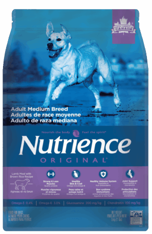NUTRIENCE ORIGINAL 11.5KG DOG ADULT MEDIUM BREED LAMB & BROWN RICE