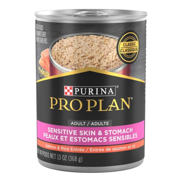 PRO PLAN 368G DOG SENSITIVE SKIN & STOMACH SALMON & RICE ENTREE CLASSIC