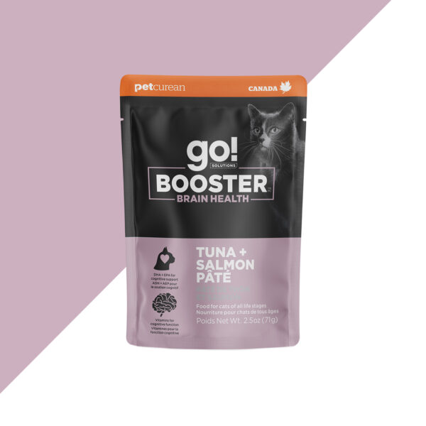 GO SOLUTIONS BOOSTER 2.5OZ CAT BRAIN HEALTH TUNA & SALMON PATE