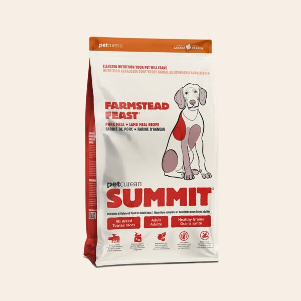 SUMMIT 25LB DOG FARMSTEAD FEAST PORK & LAMB