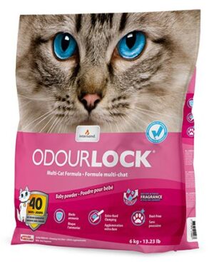 CAT LITTER 6KG ODOURLOCK BABY POWDER