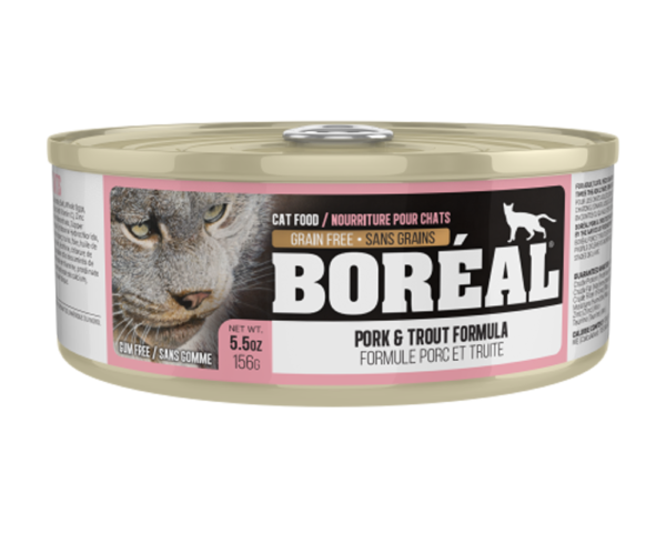 BOREAL 156G CAT PORK & TROUT GRAIN FREE