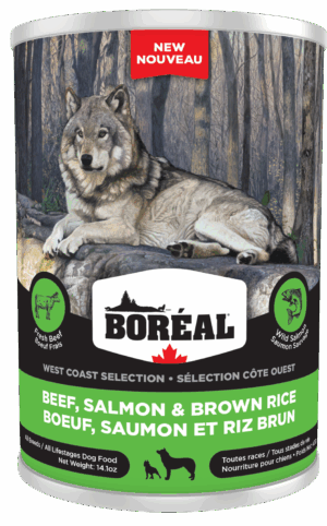 BOREAL 400G DOG WEST COAST SELECTION BEEF SALMON & BROWN RICE