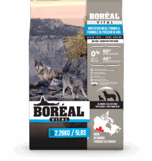 BOREAL 11.33KG DOG VITAL WHITE FISH LID GRAIN FREE