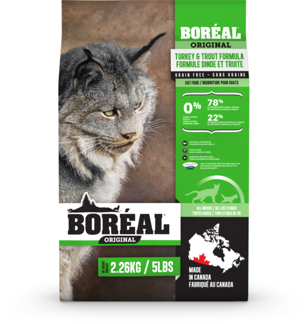 BOREAL 5.44KG CAT ORIGINAL TURKEY & TROUT GRAIN FREE