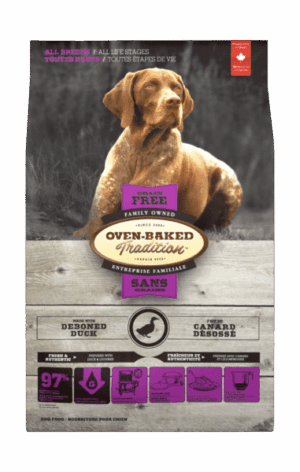 OVEN BAKED TRADITION 5LB DOG ALL BREED ALL LIFE STAGES GRAIN FREE DUCK