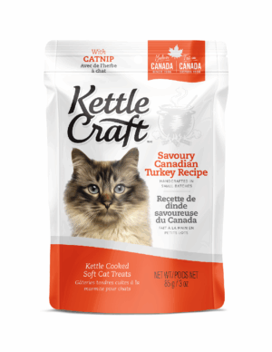 KETTLE CRAFT CAT TREATS 85G SAVORY CANADIAN TURKEY RECIPE WITH CATNIP