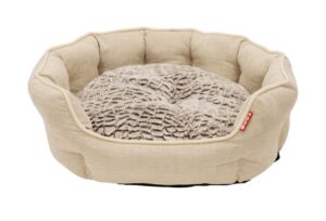 BUD'Z ROUND DELUXE CUDDLER CREAM LARGE 29" X 24"
