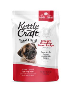 KETTLE CRAFT DOG TREATS 170G SMALL BITE SMOKEY CANADIAN BACON RECIPE
