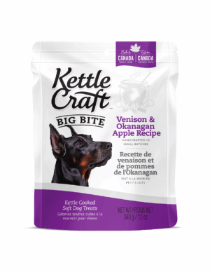 KETTLE CRAFT DOG TREATS 340G BIG BITE VENISON & OKANANGA APPLE RECIPE