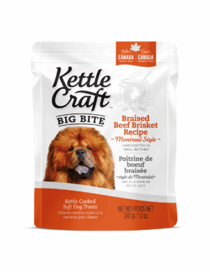 KETTLE CRAFT DOG TREATS 340G BIT BITE MONTREAL STYLE BRAISED BEEF BRISKET