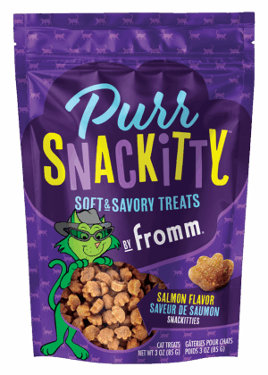 FROMM PUR SNAC KITTY TREATS SALMON   3OZ