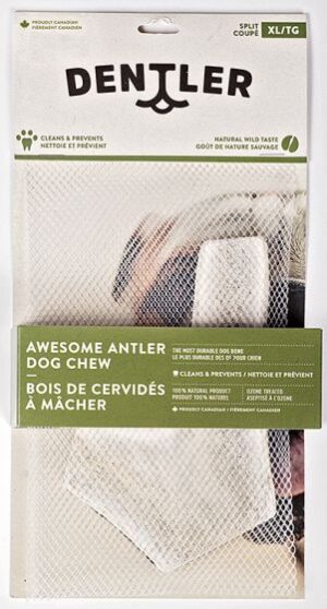 DENTLER SPLIT ANTLER DOG CHEW NATURAL XLARGE