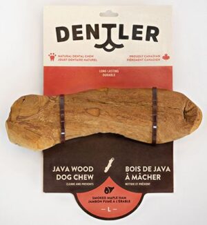 DENTLER JAVA WOOD DOG CHEW SMOKED MAPLE HAM LARGE
