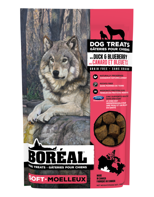 BOREAL 150G DUCK BLUEBERRY DOG TREAT GRAIN FREE