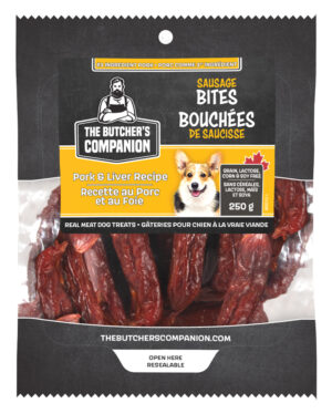 BUTCHERS COMPANION 250G PORK & LIVER SAUSAGE BITES