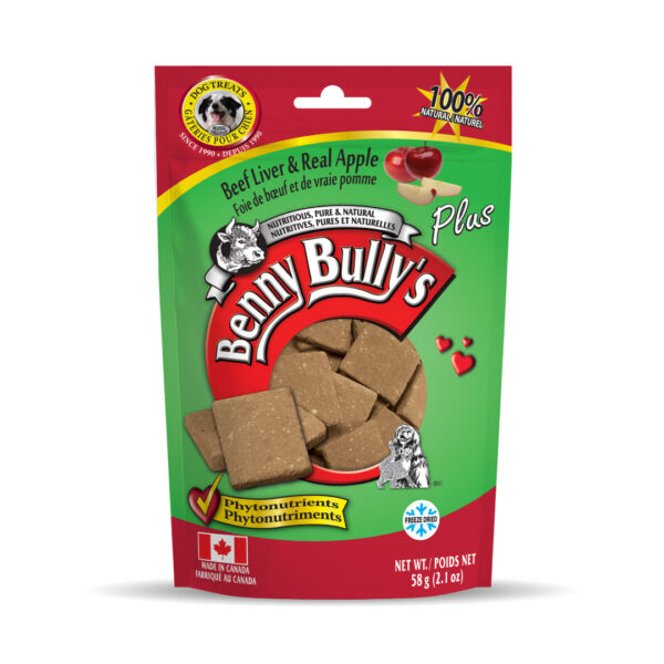 BENNY BULLY'S DOG 58G BEEF LIVER PLUS APPLE