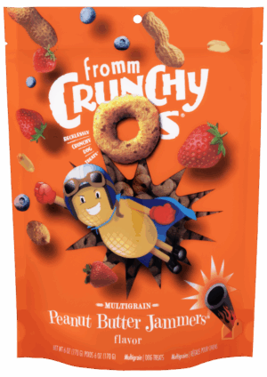 FROMM CRUNCHY O'S 6OZ PEANUT BUTTER JAMMERS