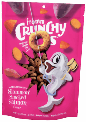 FROMM CRUNCHY O'S 6OZ SLAMMON SMOKED SALMON