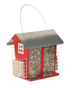 HIGH CAPACITY BIN FEEDER WITH SUET CAGES