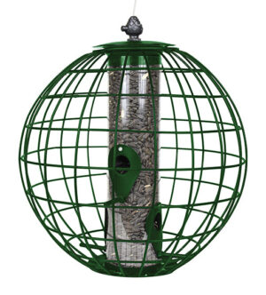 ROUND SQUIRREL RESISTANT CAGE SEED FEEDER