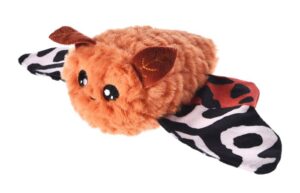 BUD'Z PLUSH DOG TOY ORANGE MOTH 11 IN
