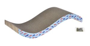 BUD'Z SRATCH BOX WITH BAG OF CATNIP AQUATIC CAT