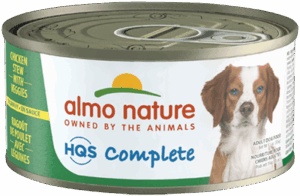 ALMO NATURE 156G DOG HQS COMPLETE CHICKEN STEW WITH VEGGIES IN GRAVY