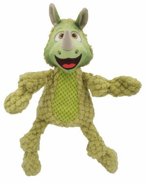 HAPPY TAILS WOOLIE RHINO DOG TOY