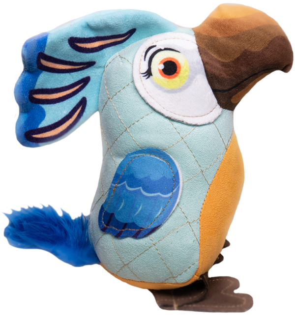 HAPPY TAILS DOODLES BLUE BIRD DOG TOY