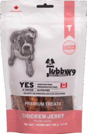 TUBBY K9 CHICKEN JERKY DOG TREATS