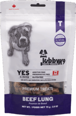 TUBBY K9 BEEF LUNG DOG TREATS