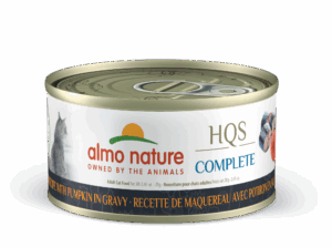 ALMO NATURE 70G CAT HQS COMPLETE MACKEREL WITH PUMPKIN IN GRAVY
