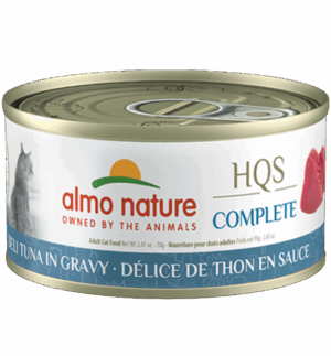 ALMO NATURE 70G CAT HQS COMPLETE DELI TUNA IN GRAVY