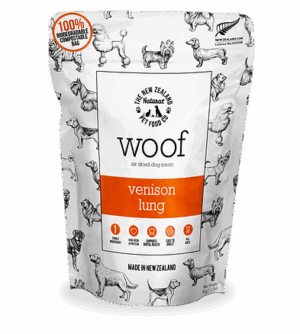 NZPF WOOF 50G AIR-DRIED VENISON LUNG