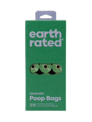 EARTH RATED POOP BAGS ON REFILL ROLLS 315 BAGS - LAVENDER SCENT