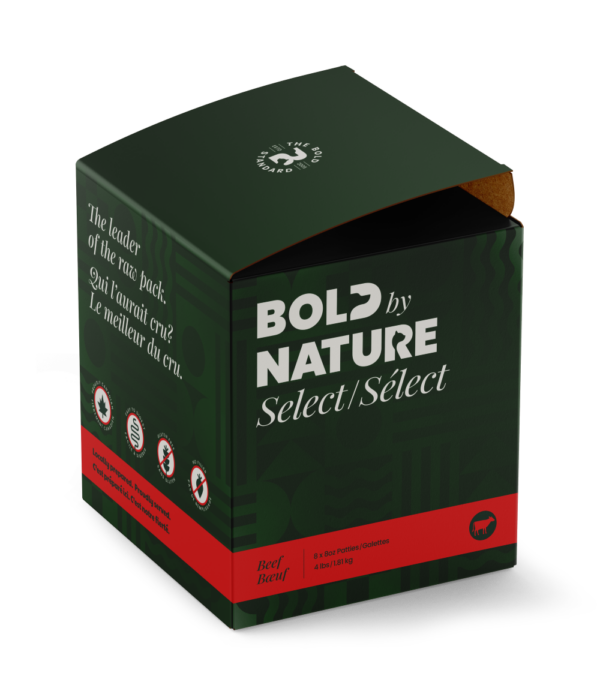 BOLD BY NATURE SELECT 4LB DOG BEEF PATTIES