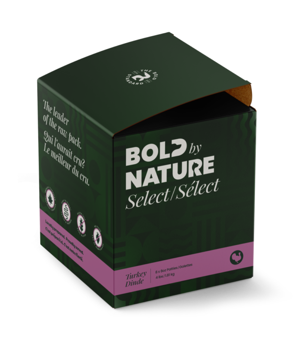 BOLD BY NATURE SELECT 4LB DOG TURKEY PATTIES