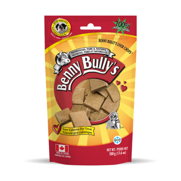 BENNY BULLY'S DOG 500G LIVER CHOPS