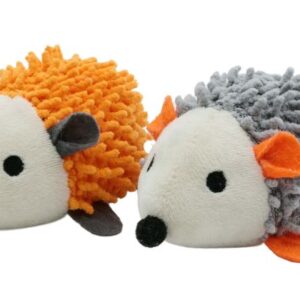 BUDZ CAT TOY, HEDGEHOGS DUO ORANGE/GREY