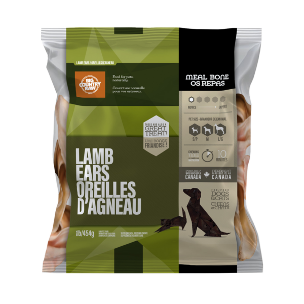 BIG COUNTRY RAW LAMB EARS 1LB