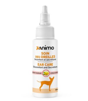 ZANIMO EAR CARE FOR DOGS - DISCOMFORT & SECRETIONS - CITRUS EXTRACT 60ML