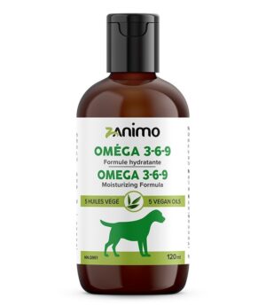 ZANIMO OMEGA 3-6-9 MOSITURIZING FORMULA FOR DOGS - 5 VEGAN OILS 120ML
