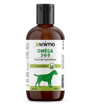 ZANIMO OMEGA 3-6-9 MOSITURIZING FORMULA FOR DOGS - 5 VEGAN OILS 250ML