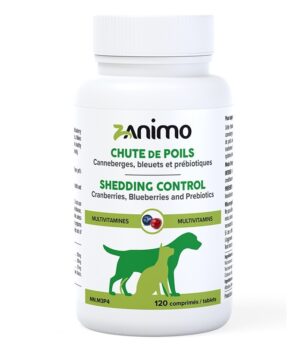 ZANIMO SHEDDING CONTROL FOR DOGS & CATS - MULTIVITAMINS & PREBIOTICS 120 TABLETS