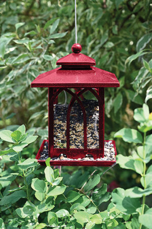 ARCHED WINDOW BIN BIRD FEEDER