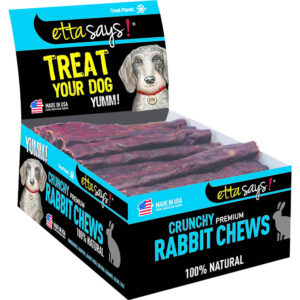 ETTA SAYS! DOG CRUNCHY RABBIT CHEW 4 INCH