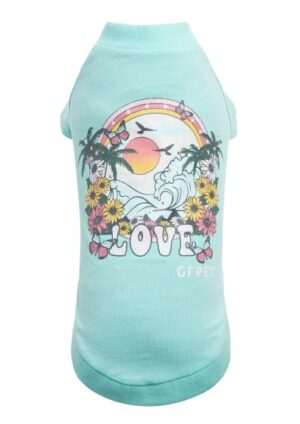 GF PET FASHION GRAPHIC T-SHIRT AQUA XL